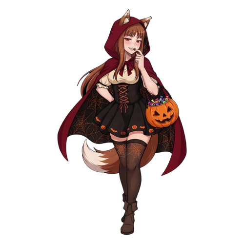 Red Riding Holo Sticker