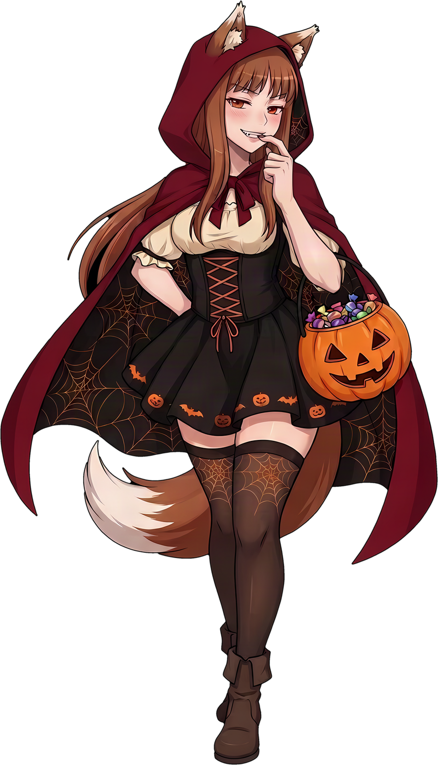 Red Riding Holo Halloween sticker concept