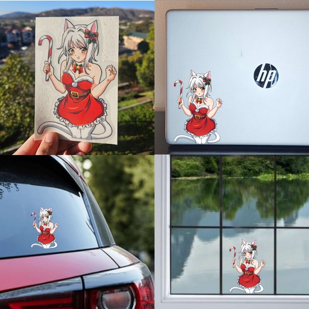 Christmas Koneko Sticker